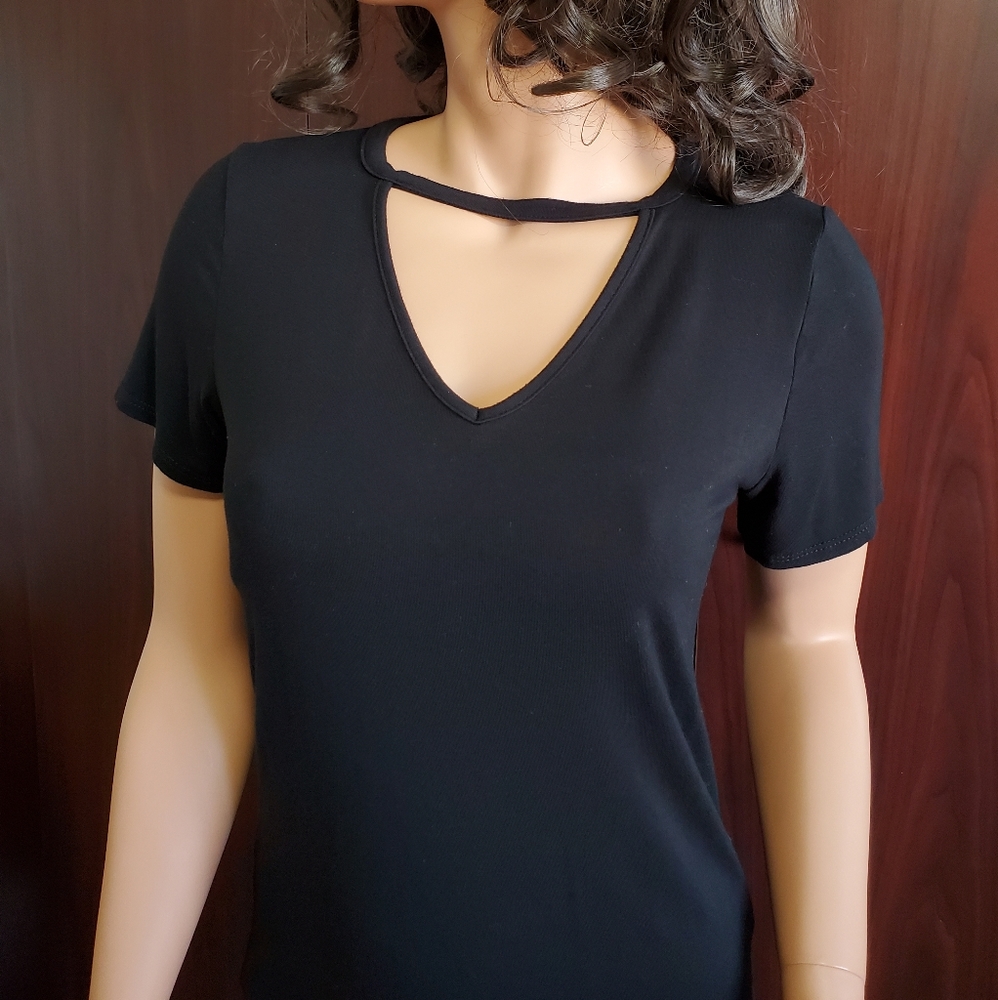 Soft Cut Out Short Sleeve Tee